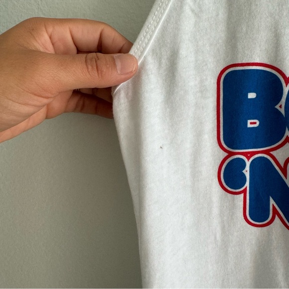 Dixxon Women’s Booties ‘N’ Boats White Tank Top Size Large - Picture 8 of 8